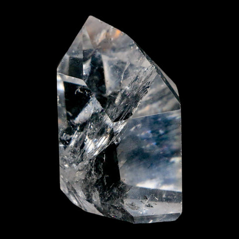 2" Crackle Crystal Quartz Tower Point Mineral Specimen Self Standing Brazil - Fossil Age Minerals