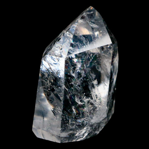 2" Crackle Crystal Quartz Tower Point Mineral Specimen Self Standing Brazil - Fossil Age Minerals