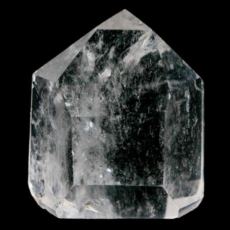 1.6" Crackle Crystal Quartz Tower Point Mineral Specimen Self Standing Brazil