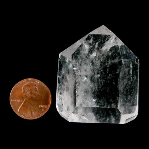 1.6" Crackle Crystal Quartz Tower Point Mineral Specimen Self Standing Brazil - Fossil Age Minerals