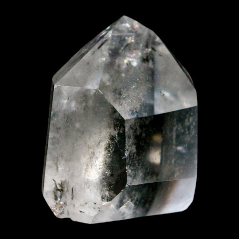 1.6" Crackle Crystal Quartz Tower Point Mineral Specimen Self Standing Brazil - Fossil Age Minerals