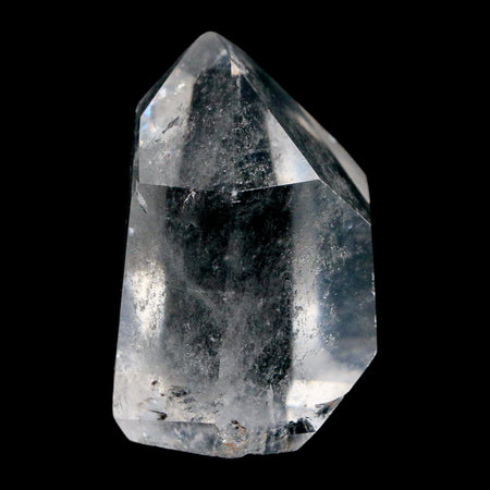 1.6" Crackle Crystal Quartz Tower Point Mineral Specimen Self Standing Brazil