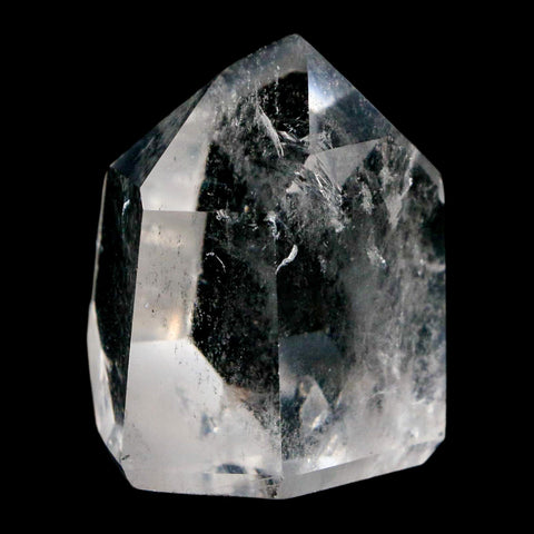 1.6" Crackle Crystal Quartz Tower Point Mineral Specimen Self Standing Brazil - Fossil Age Minerals