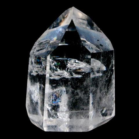 1.8" Crackle Crystal Quartz Tower Point Mineral Specimen Self Standing Brazil - Fossil Age Minerals