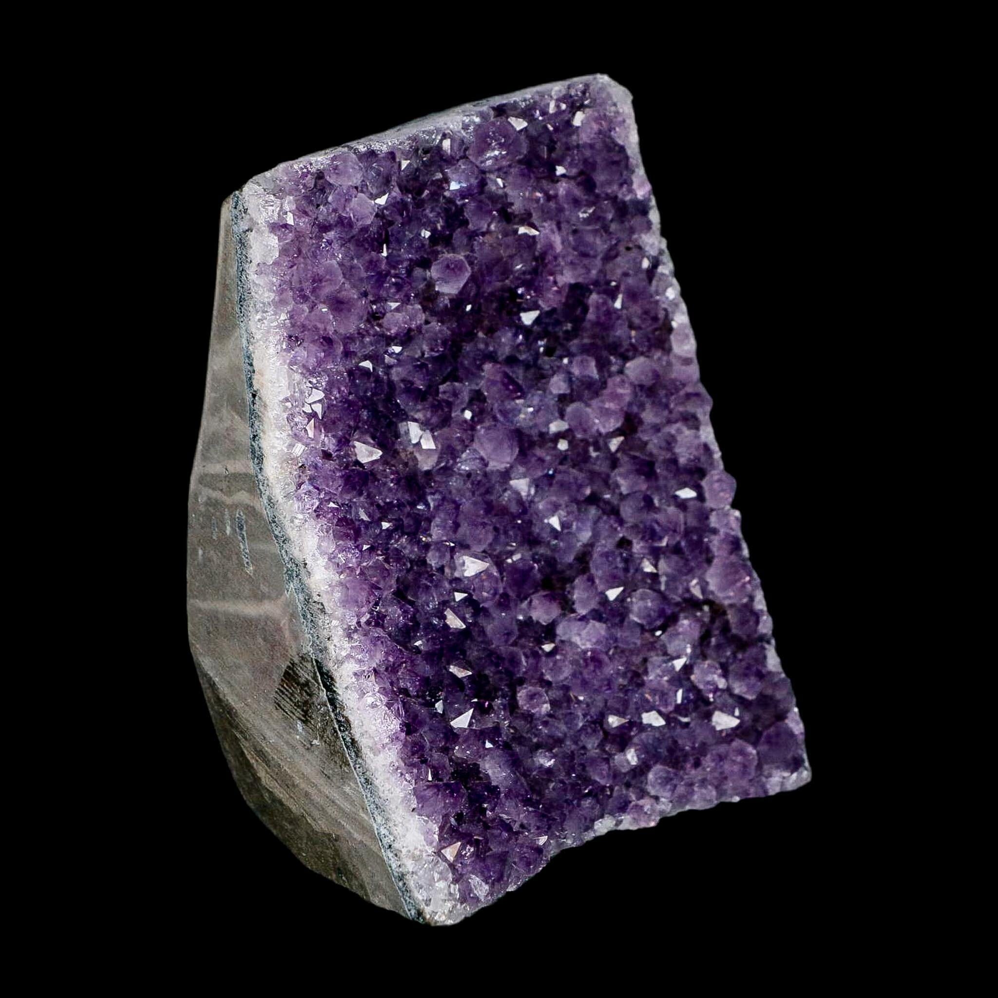 4.7" Rough Purple Amethyst Crystal Cluster Mineral Specimen Brazil Self Standing - Fossil Age Minerals