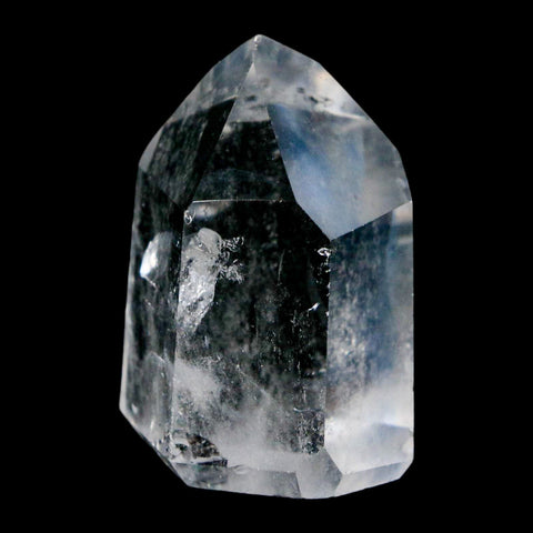 1.8" Crackle Crystal Quartz Tower Point Mineral Specimen Self Standing Brazil - Fossil Age Minerals