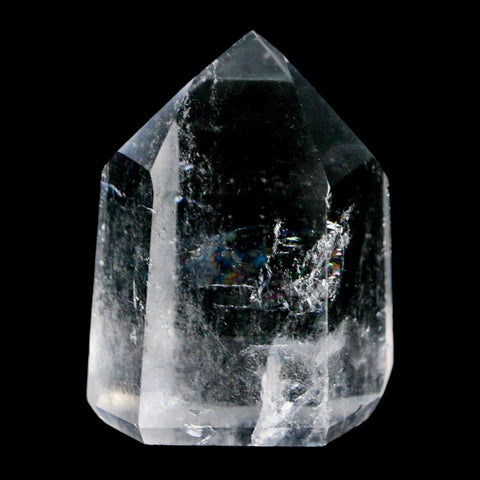 1.8" Crackle Crystal Quartz Tower Point Mineral Specimen Self Standing Brazil - Fossil Age Minerals