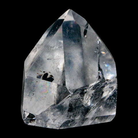 1.6" Crackle Crystal Quartz Tower Point Mineral Specimen Self Standing Brazil - Fossil Age Minerals