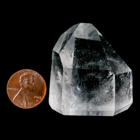 1.6" Crackle Crystal Quartz Tower Point Mineral Specimen Self Standing Brazil - Fossil Age Minerals