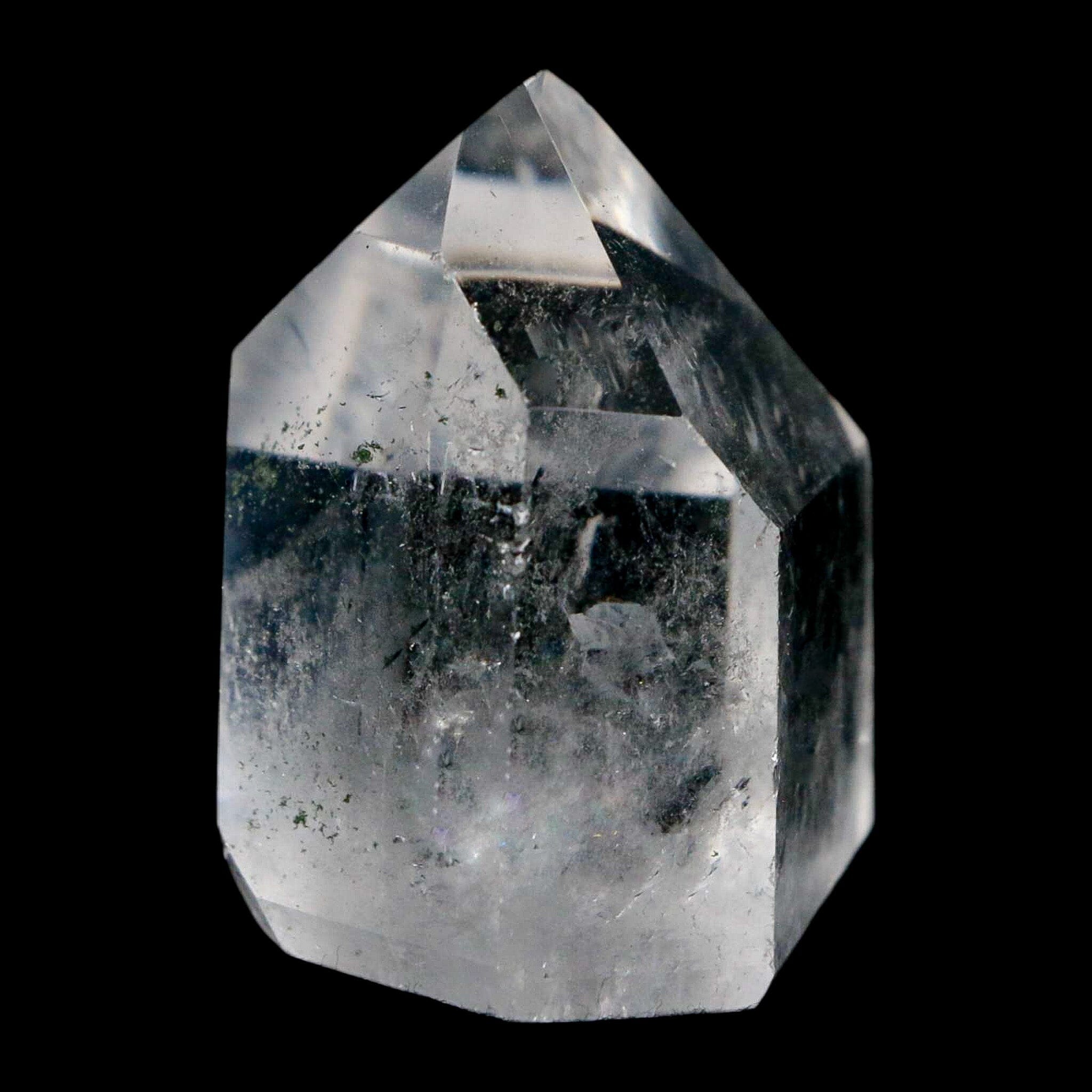 1.6" Crackle Crystal Quartz Tower Point Mineral Specimen Self Standing Brazil - Fossil Age Minerals