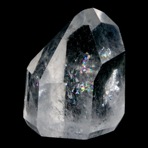 1.6" Crackle Crystal Quartz Tower Point Mineral Specimen Self Standing Brazil - Fossil Age Minerals