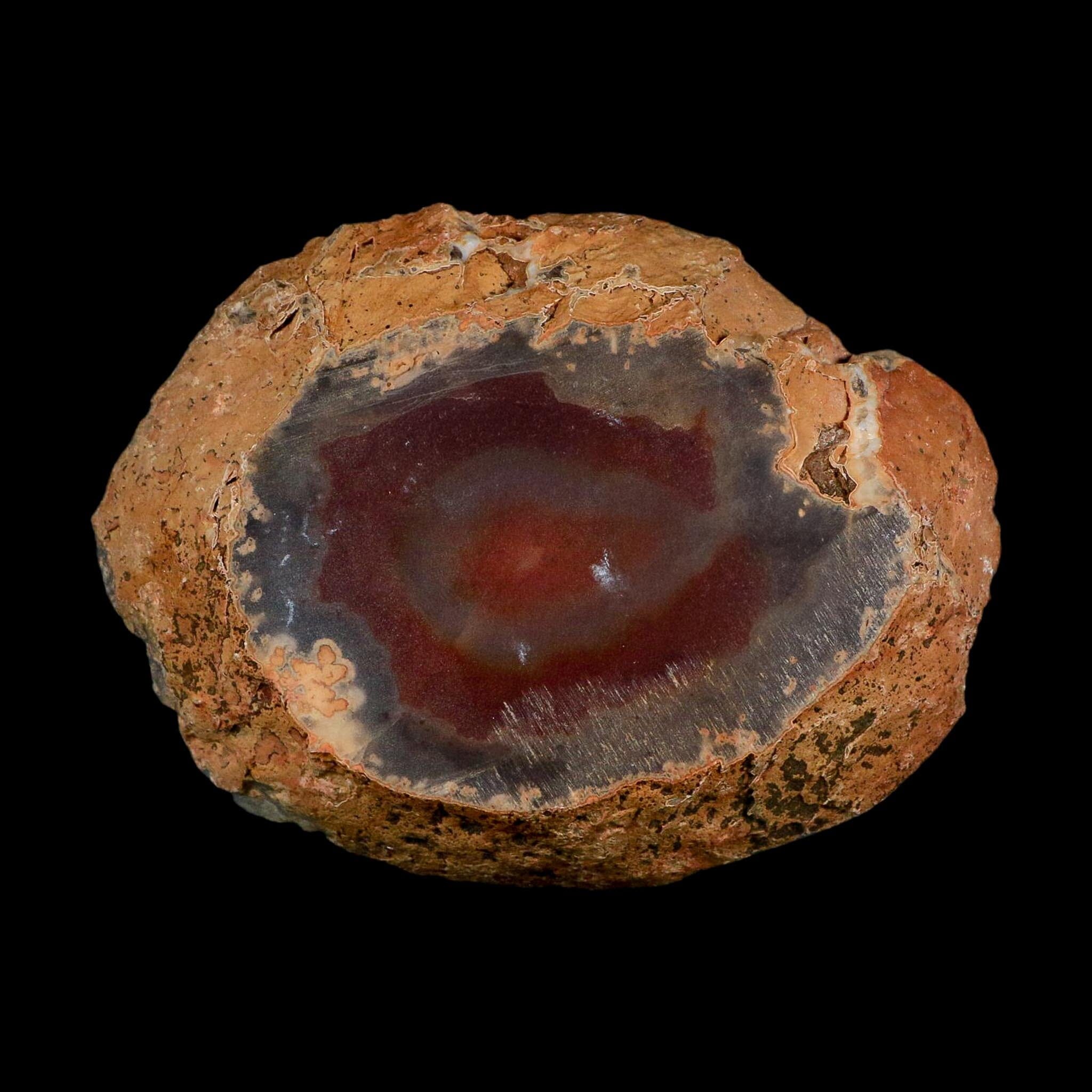 4.7" Polished Cut Agate Geode Crystal Quarts Chalcedony Mineral Specimen