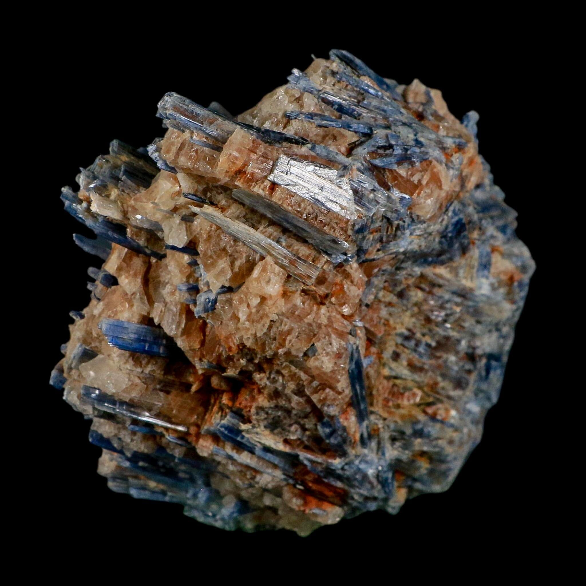 6.5" Rough Natural Sky Blue Kyanite And Quartz Crystal Mineral Specimen Brazil