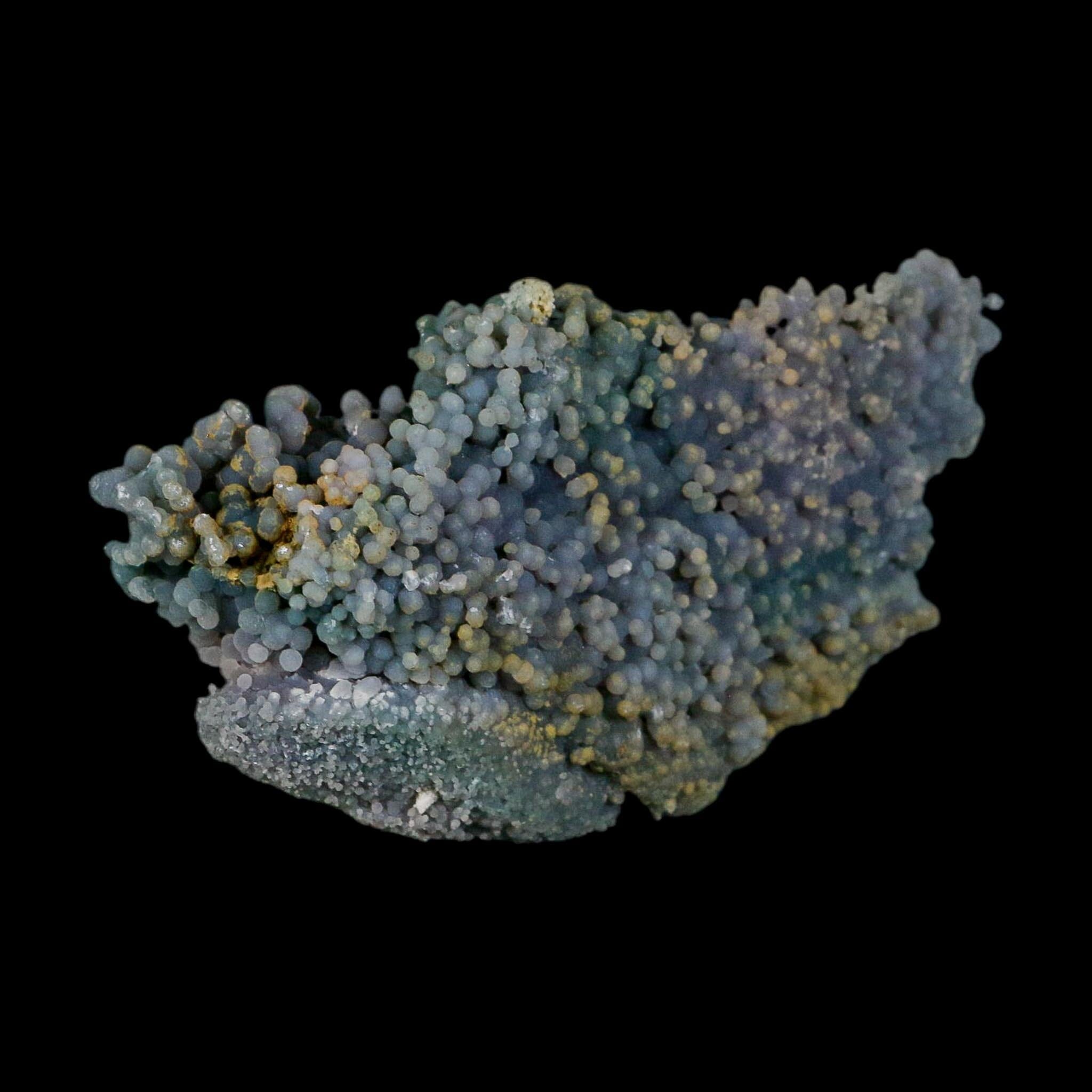 4.7" Purple And Green Grape Agate Botryoidal Crystal Cluster Mineral Sulawesi Island