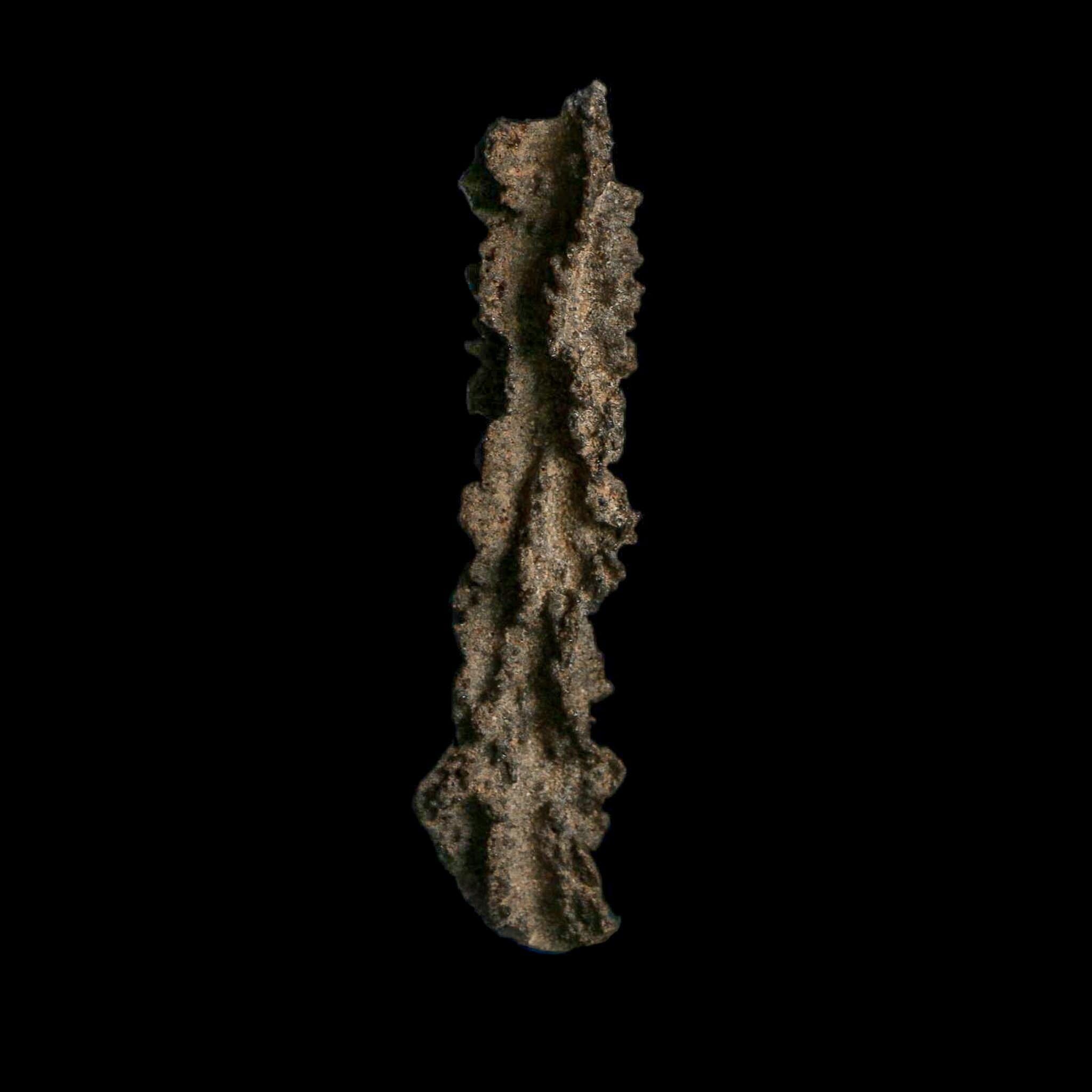 3.7" Fulgurite Petrified Lightning Strike Glass Sahara Desert Algeria - Fossil Age Minerals