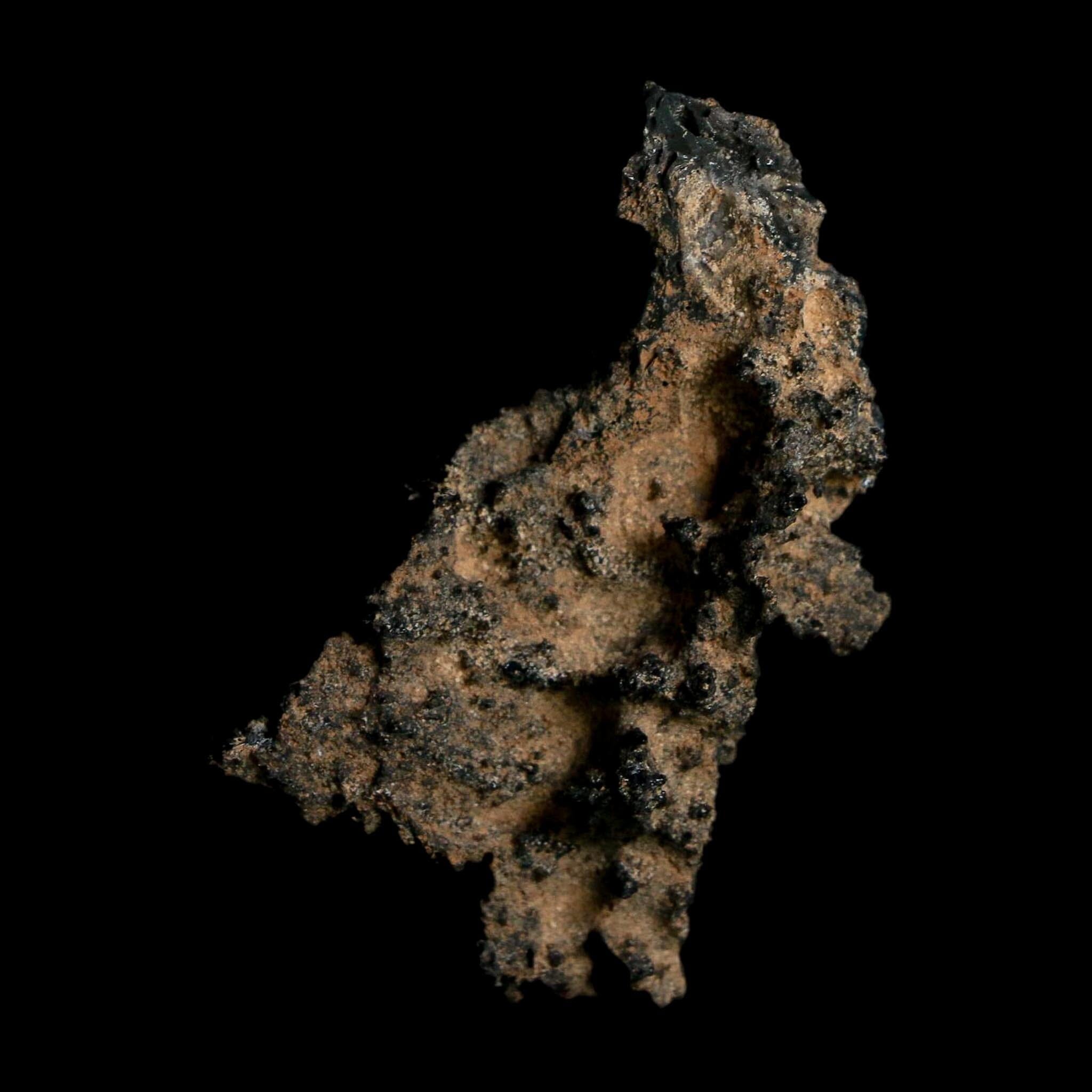 2.6" Fulgurite Petrified Lightning Strike Glass Sahara Desert Algeria - Fossil Age Minerals