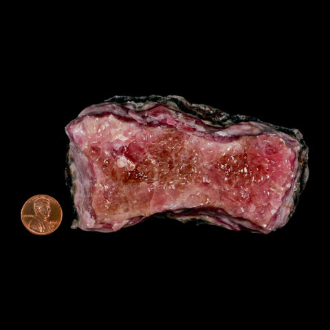 4.5" Pink Cobaltoan Calcite Natural Crystal Druzy Cobalt Mineral Bou Azzer Morocco - Fossil Age Minerals
