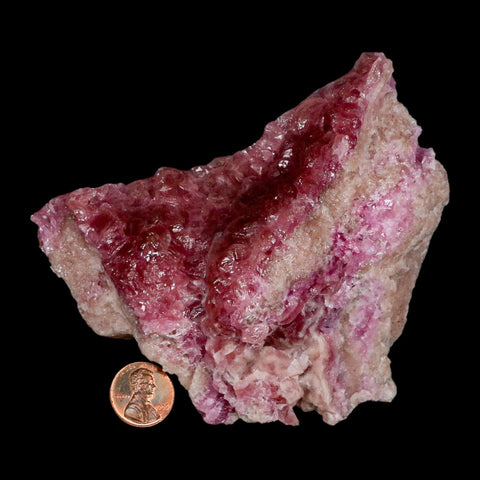 4.4" Pink Cobaltoan Calcite Natural Crystal Druzy Cobalt Mineral Bou Azzer Morocco - Fossil Age Minerals