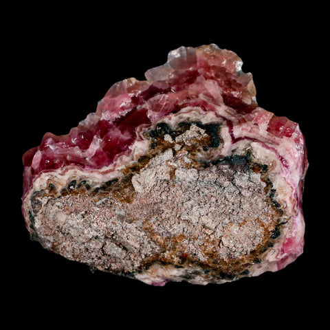 4.4" Pink Cobaltoan Calcite Natural Crystal Druzy Cobalt Mineral Bou Azzer Morocco - Fossil Age Minerals