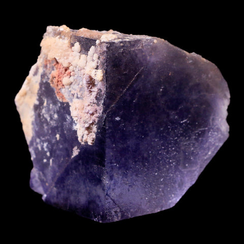 2.4" Purple Fluorite Crystal Cube Cluster Mineral Specimen Taourirt Morocco - Fossil Age Minerals