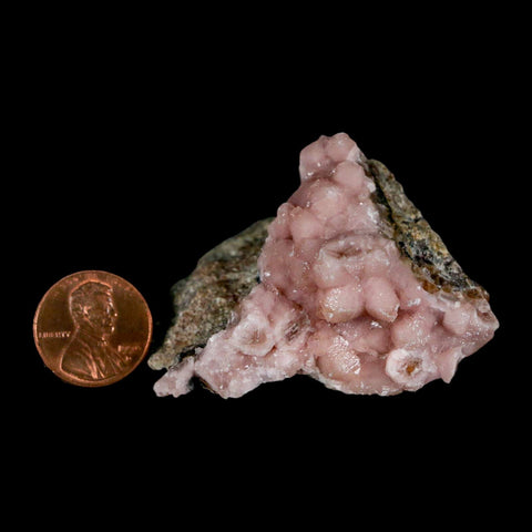 2.4" Pink Cobaltoan Calcite Natural Crystal Druzy Cobalt Mineral Bou Azzer Morocco - Fossil Age Minerals