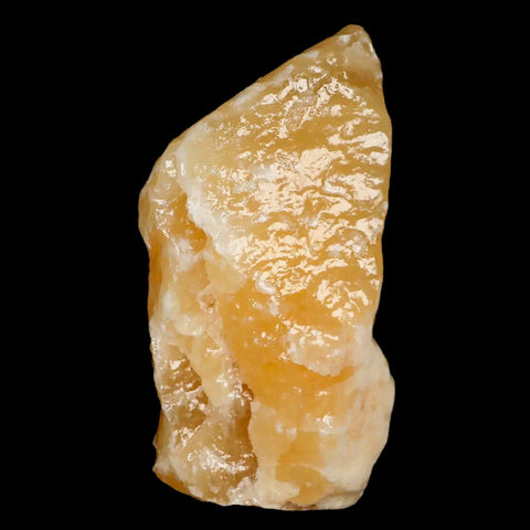 3.2" Natural Rough Orange Calcite Crystal Mineral Specimen Nuevo Leon Mexico - Fossil Age Minerals