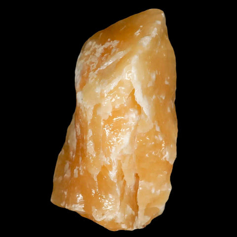 3.2" Natural Rough Orange Calcite Crystal Mineral Specimen Nuevo Leon Mexico - Fossil Age Minerals