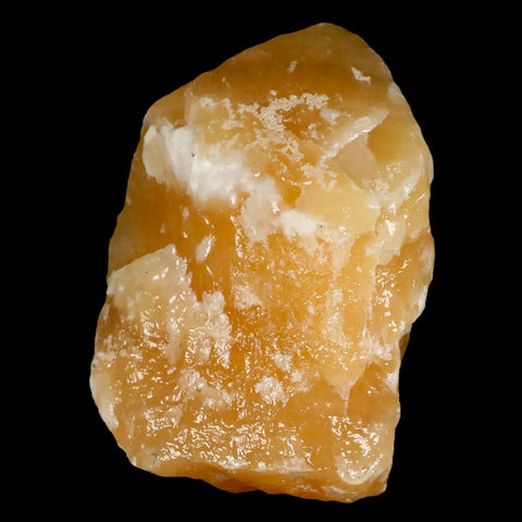 3.2" Natural Rough Orange Calcite Crystal Mineral Specimen Nuevo Leon Mexico - Fossil Age Minerals