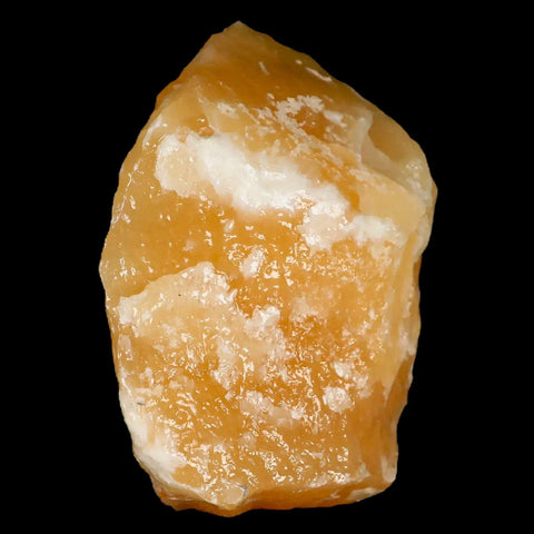 3.2" Natural Rough Orange Calcite Crystal Mineral Specimen Nuevo Leon Mexico - Fossil Age Minerals