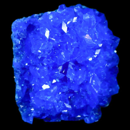 2" Electric Blue Chalcanthite Mineral Crystal Specimen Location Poland Sokolowski