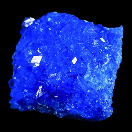 1.8" Electric Blue Chalcanthite Mineral Crystal Specimen Location Poland Sokolowski