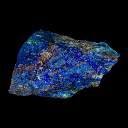2.5" Azurite Crystals & Malachite On Matrix Colorful Mineral Specimen Morocco