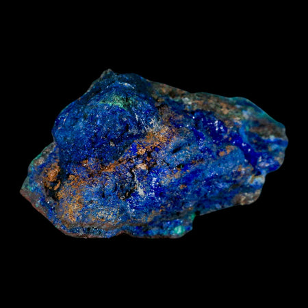 2.5" Azurite Crystals & Malachite On Matrix Colorful Mineral Specimen Morocco
