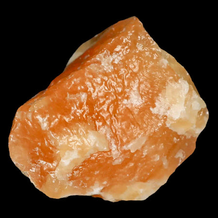 2.8" Natural Rough Orange Calcite Crystal Mineral Specimen Nuevo Leon Mexico