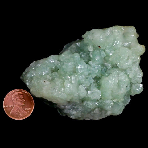 3" Rough Green Prehnite Crystal Mineral Specimen Location Imilchil, Morocco - Fossil Age Minerals