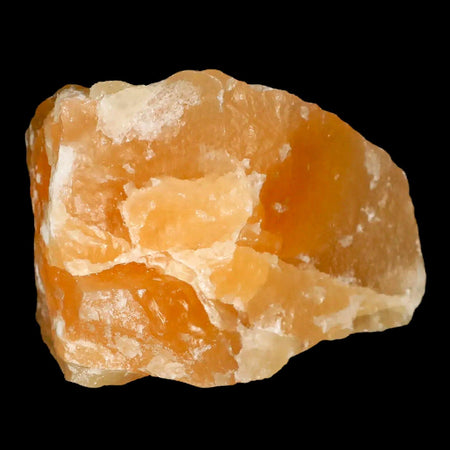 2.7" Natural Rough Orange Calcite Crystal Mineral Specimen Nuevo Leon Mexico