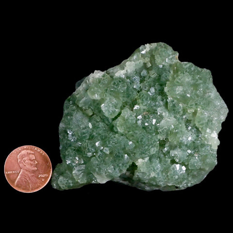 2.8" Rough Green Prehnite Crystal Mineral Specimen Location Imilchil, Morocco - Fossil Age Minerals