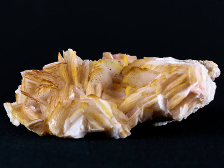2.6" White, Orange Barite Blades Crystal Mineral Mabladen Morocco 4 OZ