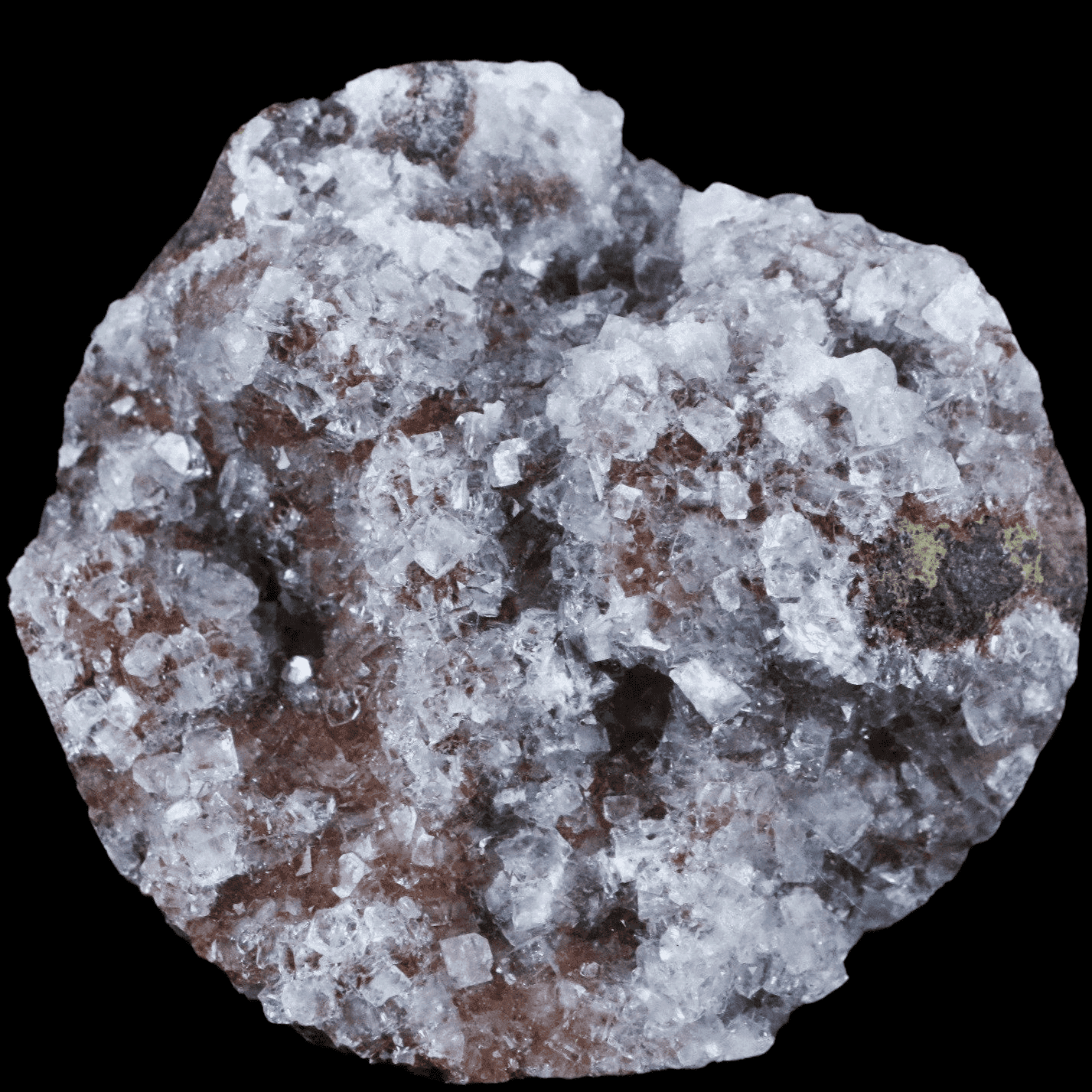 Apophyllite Crystals Grouping On Stilbite Crystal Red Mineral From India - Fossil Age Minerals