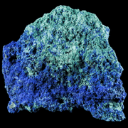 1.7" Azurite Crystals & Malachite On Matrix Mineral Specimen Morocco 1.2 OZ