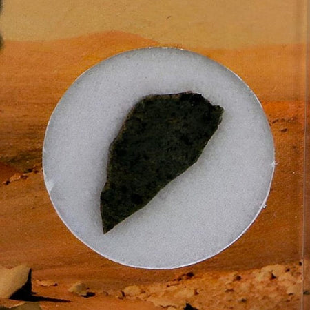 Mars Rock Martian Meteorite Amgala 001 Shergottite Olivine-Phyric Display