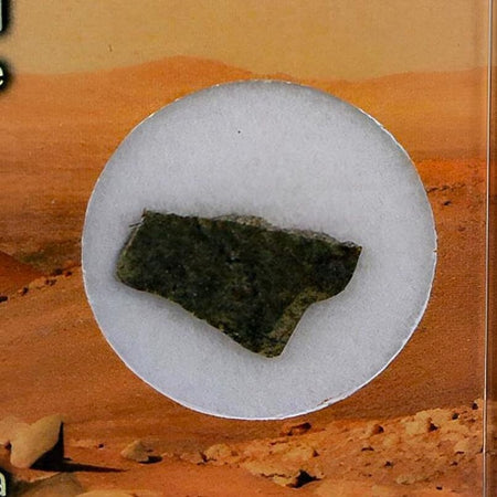 Mars Rock Martian Meteorite Amgala 001 Shergottite Olivine-Phyric Display