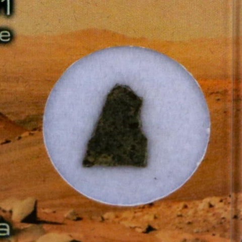 Mars Rock Martian Meteorite Amgala 001 Shergottite Olivine-Phyric Display - Fossil Age Minerals