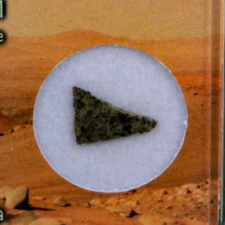 Mars Rock Martian Meteorite Amgala 001 Shergottite Olivine-Phyric Display
