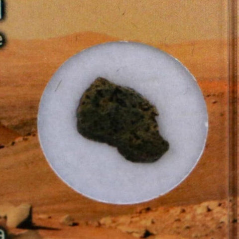 Mars Rock Martian Meteorite Amgala 001 Shergottite Olivine-Phyric Display - Fossil Age Minerals