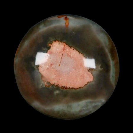 2.4" Polychrome Jasper Natural Polished Mineral Palm Stone Madagascar