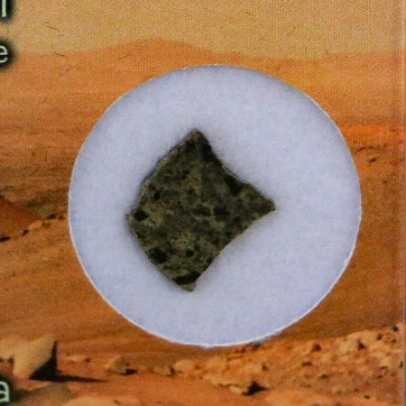 Mars Rock Martian Meteorite Amgala 001 Shergottite Olivine-Phyric Display