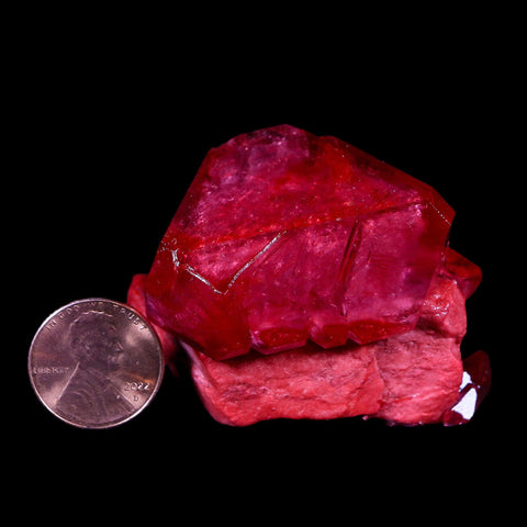 2.2" Stunning Ruby Alum Crystal Mineral Specimen Sokolowski Location Poland - Fossil Age Minerals