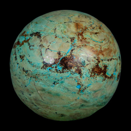 XL 62MM Polished Chrysocolla And Malachite Mineral Sphere Peru