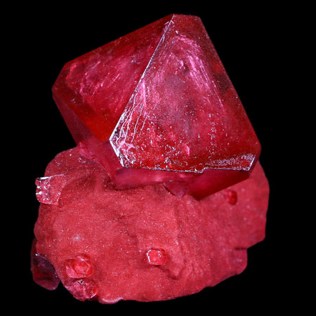 1.9" Stunning Ruby Alum Crystal Mineral Specimen Sokolowski Location Poland